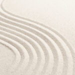 Sand Wave Nature Textured Background In Wellness Concept